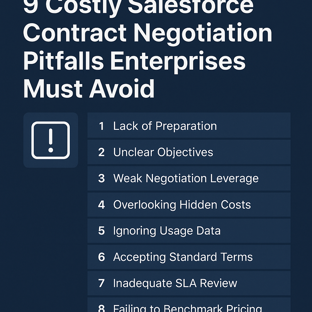 Common Mistakes to Avoid in Salesforce Contract Negotiations