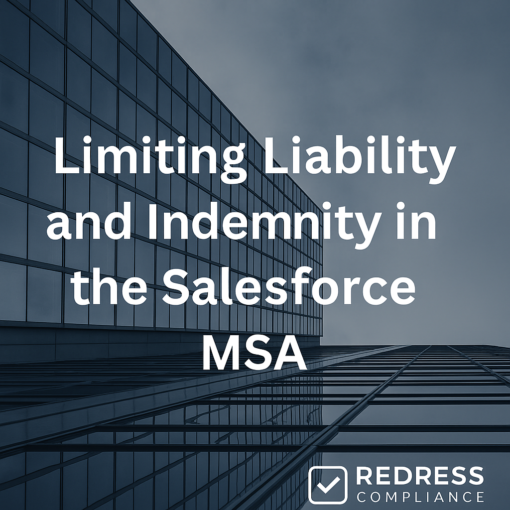 Limiting Liability and Indemnity in the Salesforce MSA