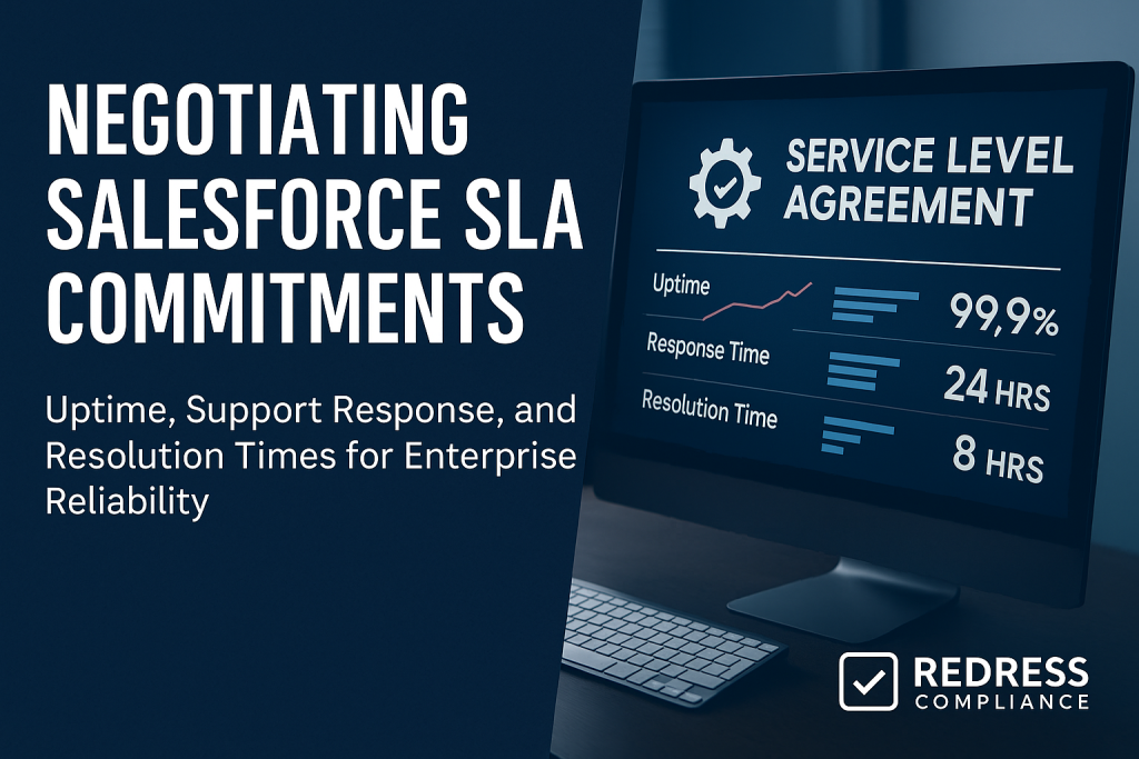 Negotiating Salesforce SLA Commitments - Salesforce Negotiations Negotiating Salesforce SLA Commitments
