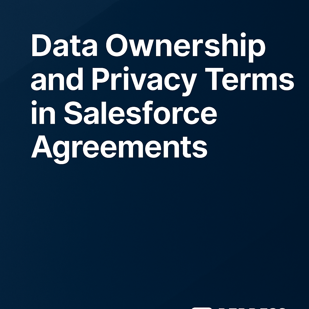 Privacy Terms in Salesforce Agreements