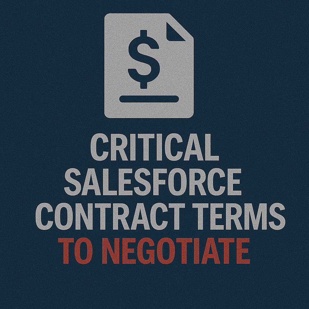 Salesforce Contract Terms to Negotiate