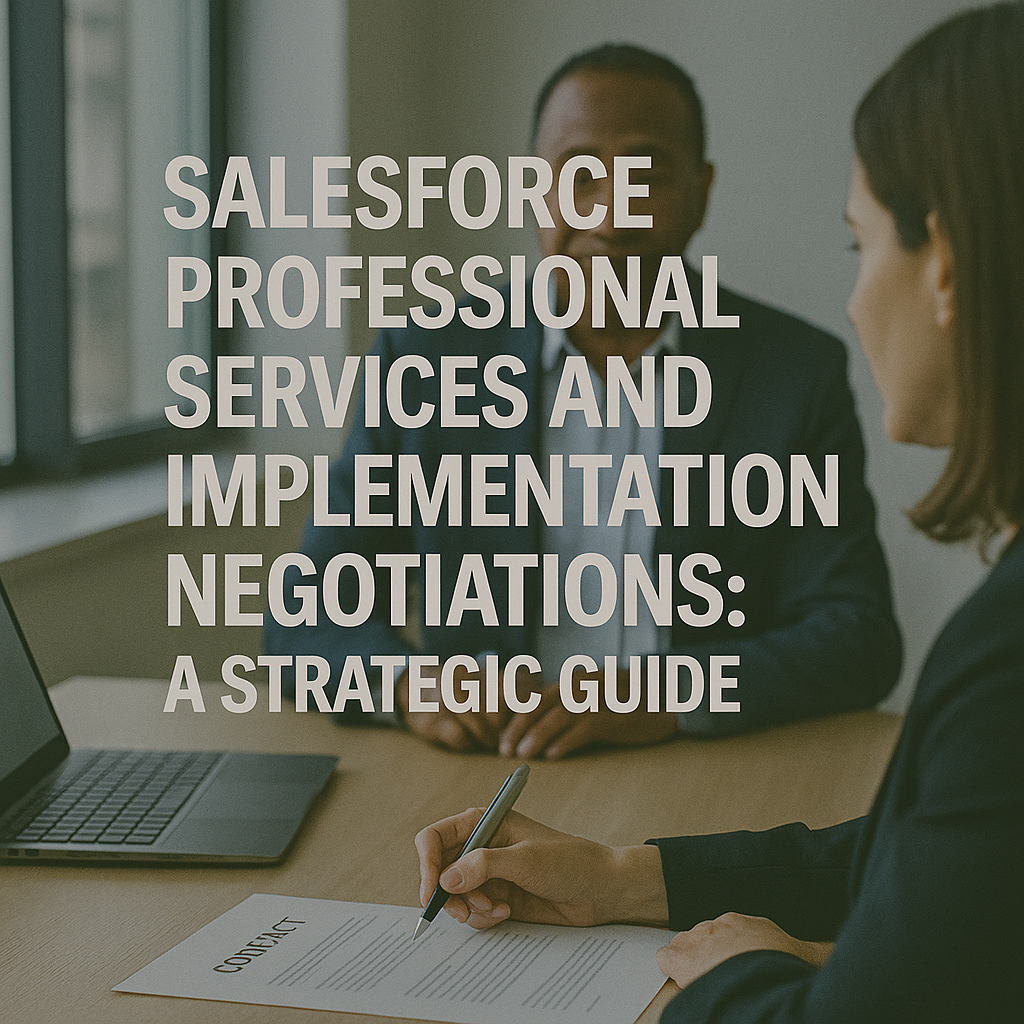 Salesforce Professional Services and Implementation Negotiations A Strategic Guide