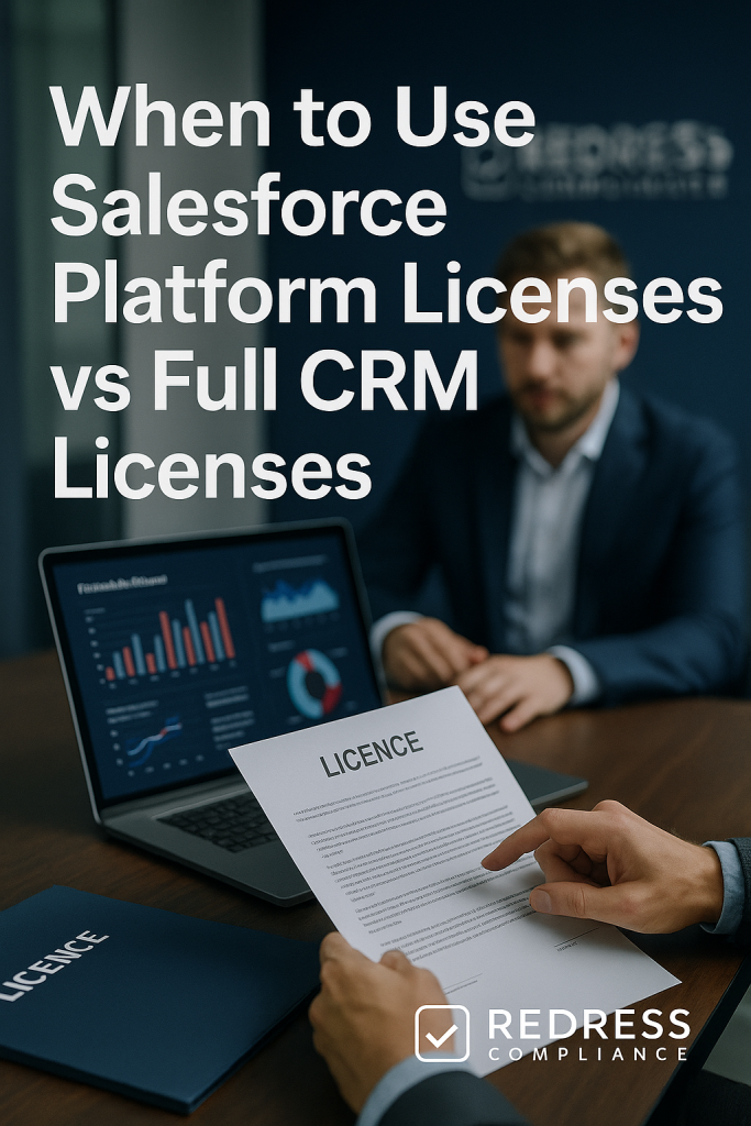 Use Salesforce Platform Licenses vs Full CRM Licenses