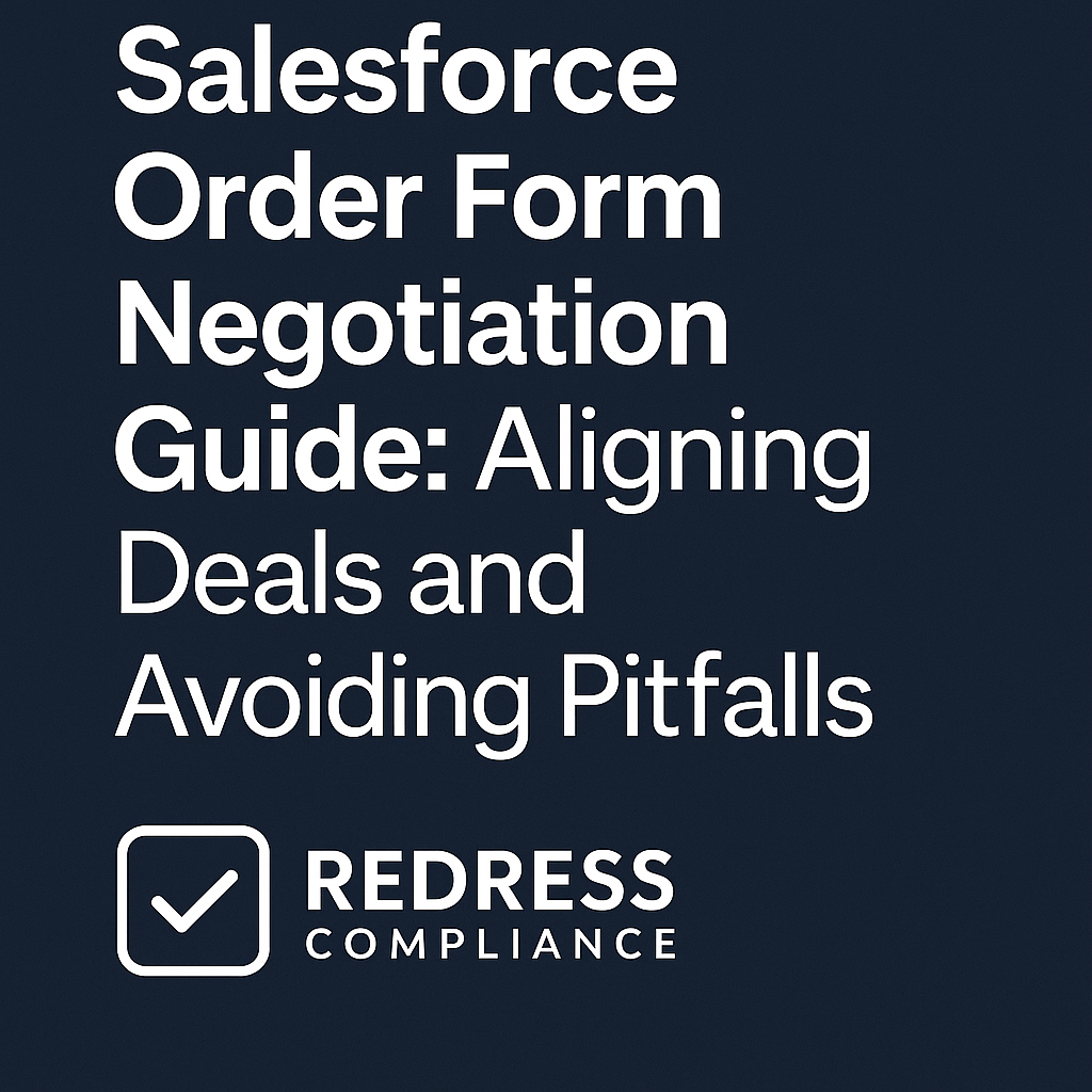 Salesforce Order Form Negotiation Guide Aligning Deals and Avoiding Pitfalls